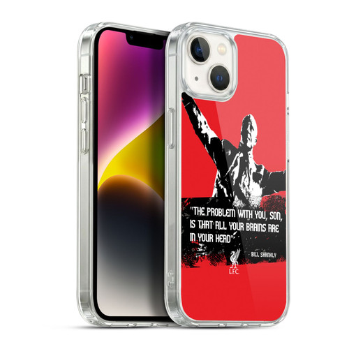 Liverpool Football Club Bill Shankly Quotes Problem Medium Soft Gel Case for Apple iPhone 14 Plus & MagSafe
