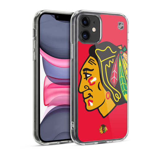 NHL Chicago Blackhawks Oversized Soft Gel Case for Apple iPhone 11