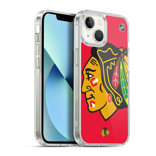 NHL Chicago Blackhawks Oversized Soft Gel Case for Apple iPhone 13