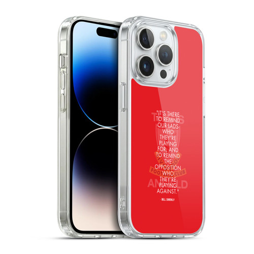 Liverpool Football Club Bill Shankly Quotes Reminder Soft Gel Case for Apple iPhone 14 Pro & MagSafe