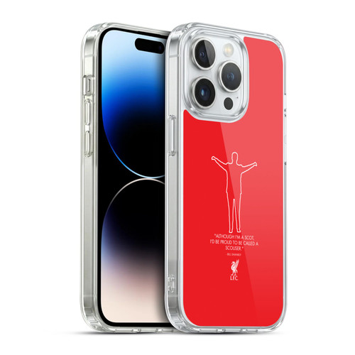 Liverpool Football Club Bill Shankly Quotes Scouse Red Soft Gel Case for Apple iPhone 14 Pro & MagSafe