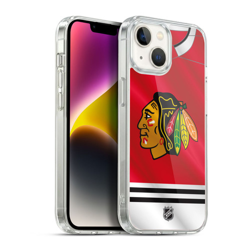 NHL Chicago Blackhawks Jersey Soft Gel Case for Apple iPhone 14