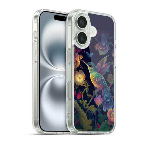 JK Stewart Graphics Hummingbird Soft Gel Case for Apple iPhone 16 & MagSafe