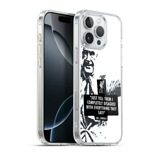 Liverpool Football Club Bill Shankly Quotes Disagree Black Soft Gel Case for Apple iPhone 16 Pro Max & MagSafe