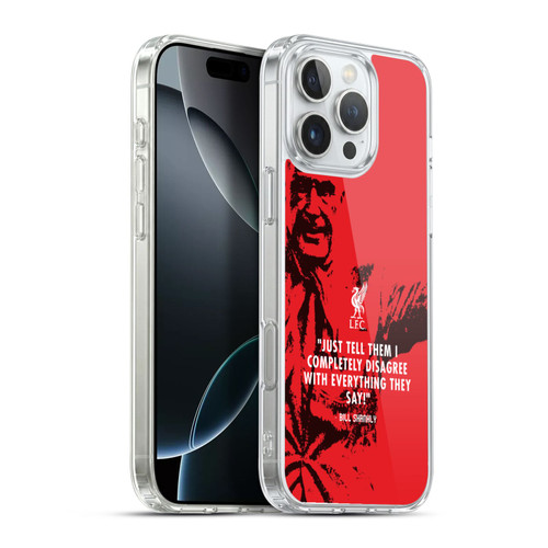 Liverpool Football Club Bill Shankly Quotes Disagree Red Soft Gel Case for Apple iPhone 16 Pro Max & MagSafe