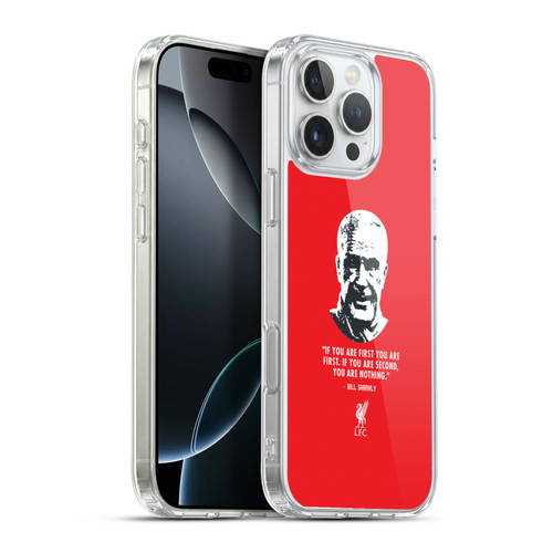 Liverpool Football Club Bill Shankly Quotes No Second Red Soft Gel Case for Apple iPhone 16 Pro Max & MagSafe