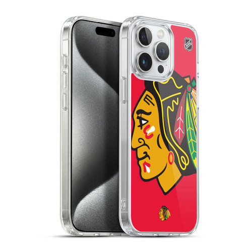 NHL Chicago Blackhawks Oversized Soft Gel Case for Apple iPhone 15 Pro Max & MagSafe