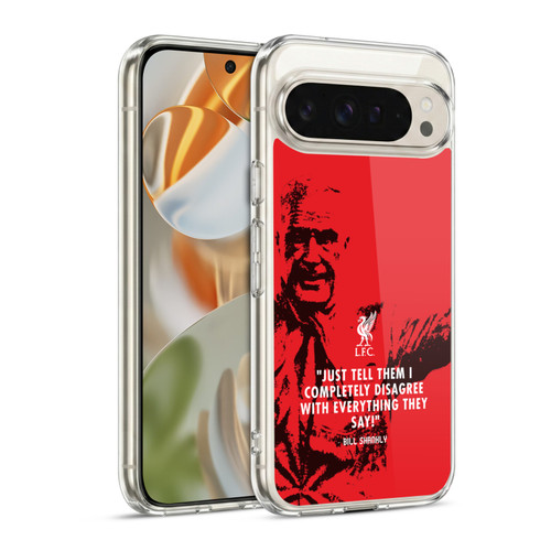 Liverpool Football Club Bill Shankly Quotes Disagree Red Soft Gel Case for Google Pixel 9 / Pixel 9 Pro