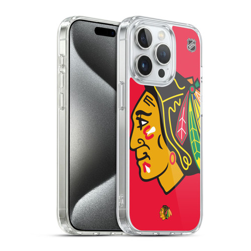 NHL Chicago Blackhawks Oversized Soft Gel Case for Apple iPhone 15 Pro & MagSafe