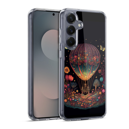JK Stewart Graphics Hot Air Balloon Garden Soft Gel Case for Samsung Galaxy S25 & MagSafe