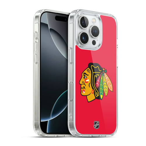 NHL Chicago Blackhawks Plain Soft Gel Case for Apple iPhone 16 Pro & MagSafe