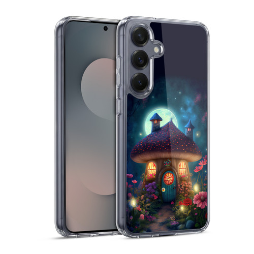 JK Stewart Graphics Mushroom House Soft Gel Case for Samsung Galaxy S25 & MagSafe