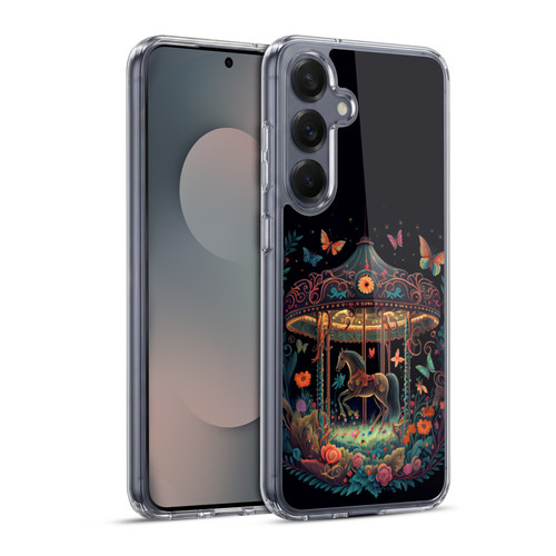 JK Stewart Graphics Carousel Dark Knight Garden Soft Gel Case for Samsung Galaxy S25+ & MagSafe