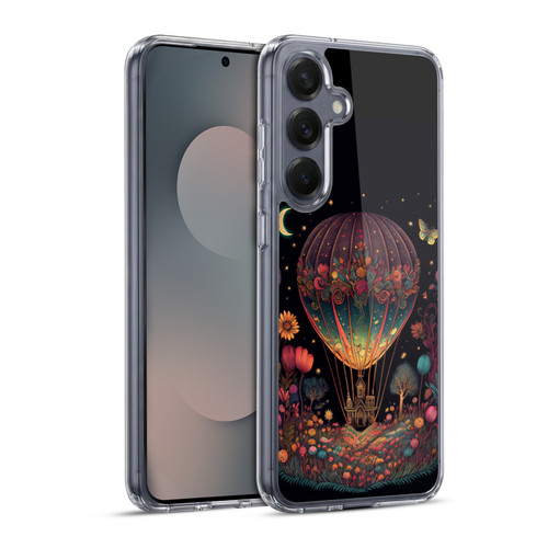 JK Stewart Graphics Hot Air Balloon Garden Soft Gel Case for Samsung Galaxy S25+ & MagSafe