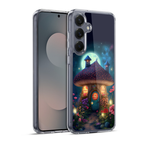 JK Stewart Graphics Mushroom House Soft Gel Case for Samsung Galaxy S25+ & MagSafe