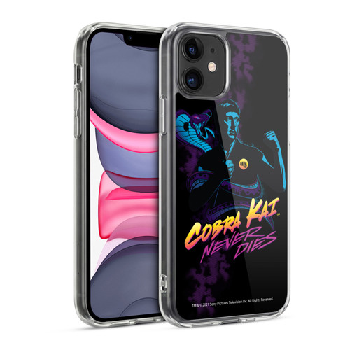 Cobra Kai Key Art Johnny Lawrence Never Dies Soft Gel Case for Apple iPhone 11