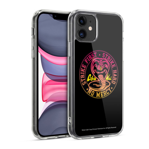 Cobra Kai Key Art Strike Hard Logo Soft Gel Case for Apple iPhone 11