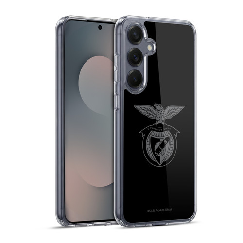 S.L. Benfica 2021/22 Crest Black Soft Gel Case for Samsung Galaxy S25+ & MagSafe