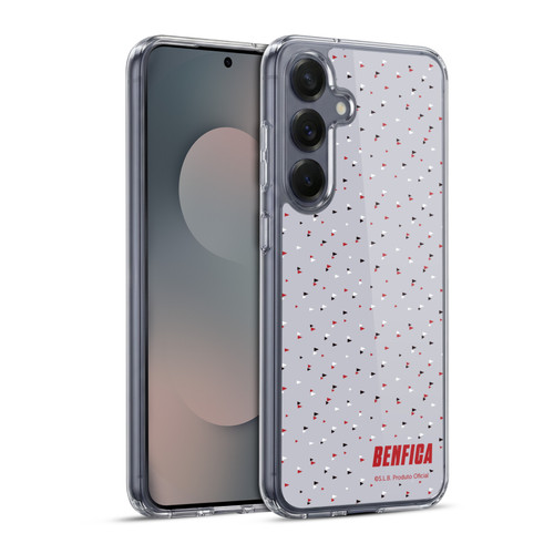 S.L. Benfica 2021/22 Crest Triangles Soft Gel Case for Samsung Galaxy S25+ & MagSafe