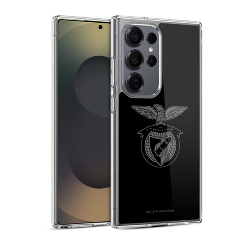 S.L. Benfica 2021/22 Crest Black Soft Gel Case for Samsung Galaxy S25 Ultra & MagSafe