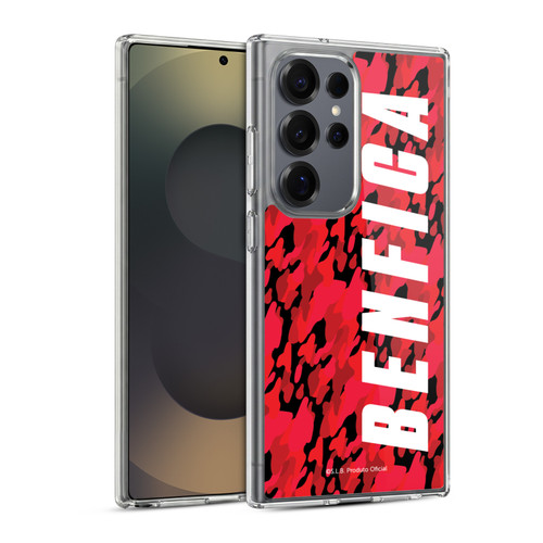 S.L. Benfica 2021/22 Crest Camouflage Soft Gel Case for Samsung Galaxy S25 Ultra & MagSafe