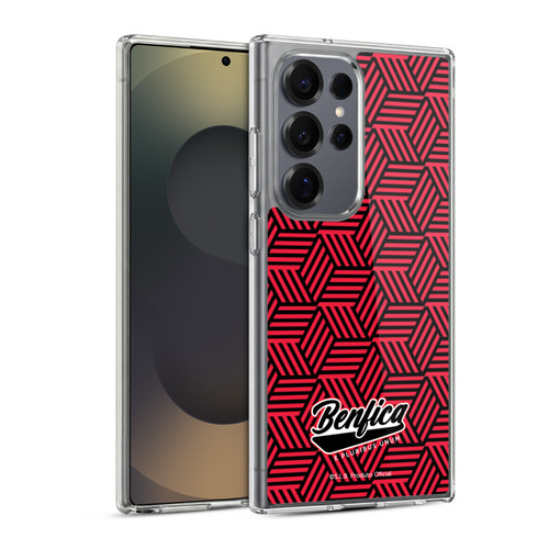 S.L. Benfica 2021/22 Crest Geometric Soft Gel Case for Samsung Galaxy S25 Ultra & MagSafe