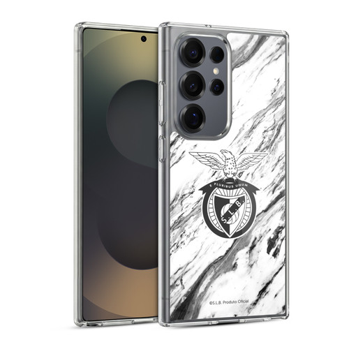 S.L. Benfica 2021/22 Crest Marble Soft Gel Case for Samsung Galaxy S25 Ultra & MagSafe