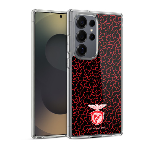 S.L. Benfica 2021/22 Crest Mosaic Pattern Soft Gel Case for Samsung Galaxy S25 Ultra & MagSafe