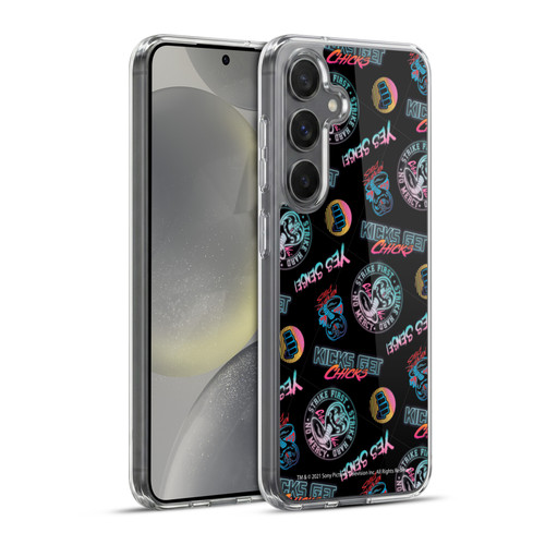 Cobra Kai Key Art Strike Hard Logo Pattern Soft Gel Case for Samsung Galaxy S24+ 5G & MagSafe