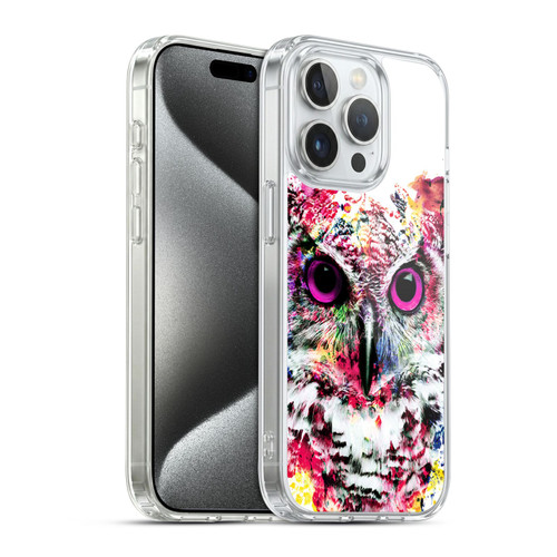 Riza Peker Animals Owl Soft Gel Case for Apple iPhone 15 Pro & MagSafe
