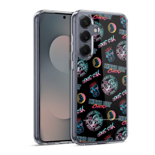 Cobra Kai Key Art Strike Hard Logo Pattern Soft Gel Case for Samsung Galaxy S25 & MagSafe