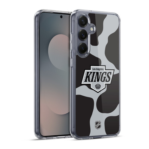 NHL Los Angeles Kings Cow Pattern Soft Gel Case for Samsung Galaxy S25+ & MagSafe