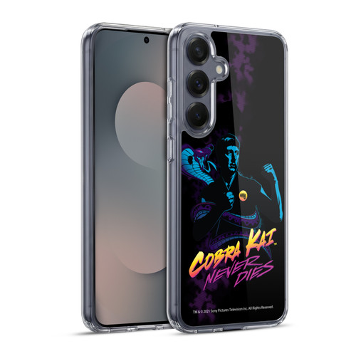 Cobra Kai Key Art Johnny Lawrence Never Dies Soft Gel Case for Samsung Galaxy S25+ & MagSafe