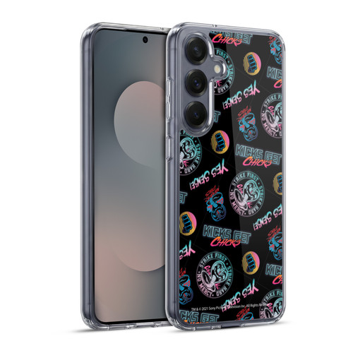 Cobra Kai Key Art Strike Hard Logo Pattern Soft Gel Case for Samsung Galaxy S25+ & MagSafe