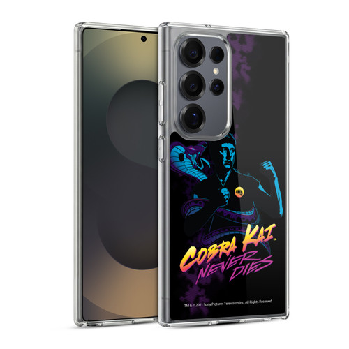 Cobra Kai Key Art Johnny Lawrence Never Dies Soft Gel Case for Samsung Galaxy S25 Ultra & MagSafe