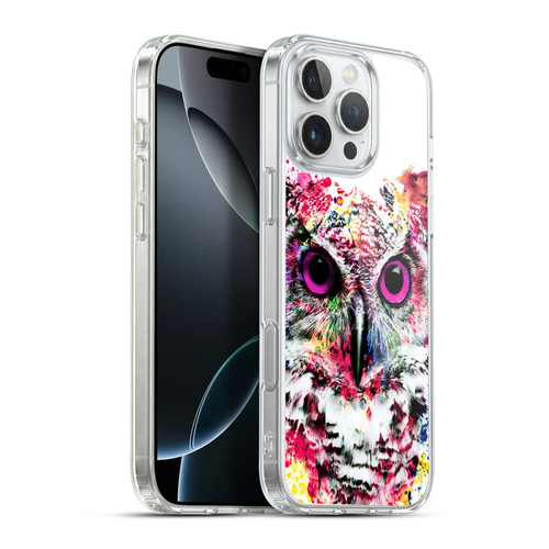 Riza Peker Animals Owl Soft Gel Case for Apple iPhone 16 Pro Max & MagSafe