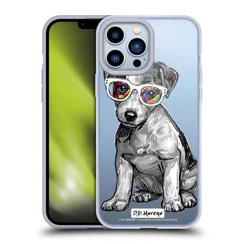 P.D. Moreno Black And White Dogs Jack Russell Soft Gel Case for Apple iPhone 13 Pro Max & MagSafe