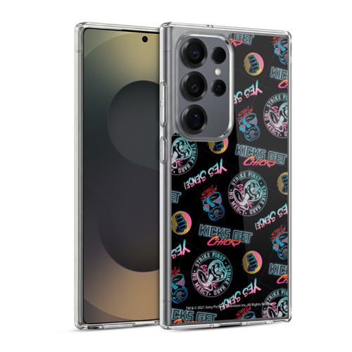 Cobra Kai Key Art Strike Hard Logo Pattern Soft Gel Case for Samsung Galaxy S25 Ultra & MagSafe