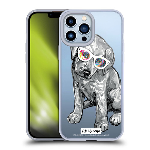 P.D. Moreno Black And White Dogs Labrador Retriever Soft Gel Case for Apple iPhone 13 Pro Max & MagSafe