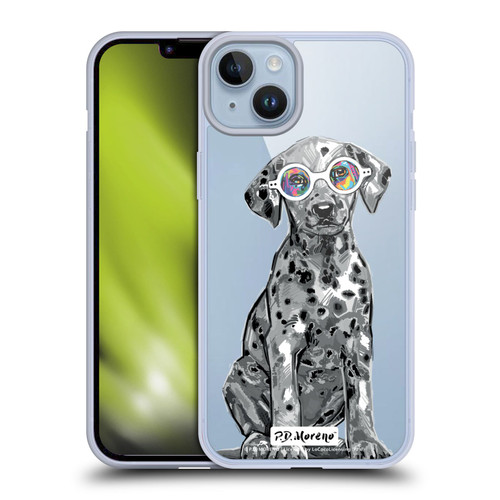 P.D. Moreno Black And White Dogs Dalmatian Soft Gel Case for Apple iPhone 14 Plus & MagSafe