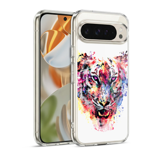 Riza Peker Animals Eye Of The Tiger Soft Gel Case for Google Pixel 9 / Pixel 9 Pro