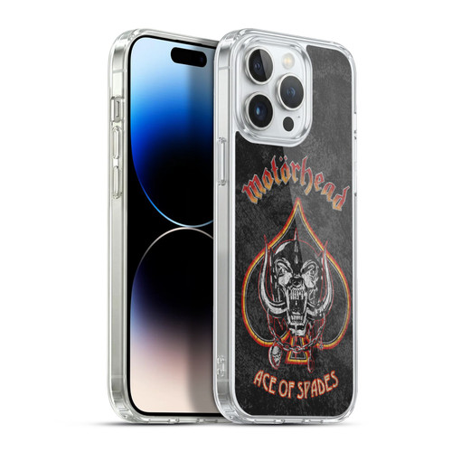Motorhead Key Art Ace Of Spades Vintage Soft Gel Case for Apple iPhone 13 Pro Max & MagSafe