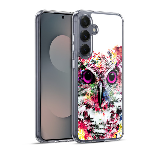 Riza Peker Animals Owl Soft Gel Case for Samsung Galaxy S25+ & MagSafe