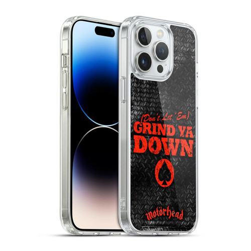 Motorhead Key Art Don't Let 'Em Grind You Down Soft Gel Case for Apple iPhone 14 Pro Max & MagSafe
