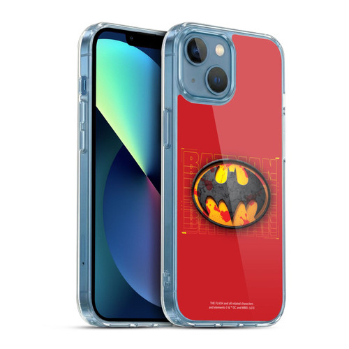 The Flash 2023 Graphics Batman Logo Soft Gel Case for Apple iPhone 13 Mini & MagSafe