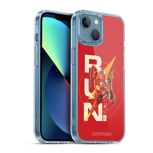 The Flash 2023 Graphics Barry Allen Run Soft Gel Case for Apple iPhone 13 Mini & MagSafe