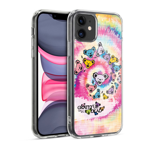Grateful Dead Graphics Bear Tie Dye Soft Gel Case for Apple iPhone 11