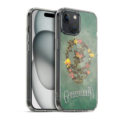 Grateful Dead Graphics Floral Logo Soft Gel Case for Apple iPhone 15 & MagSafe