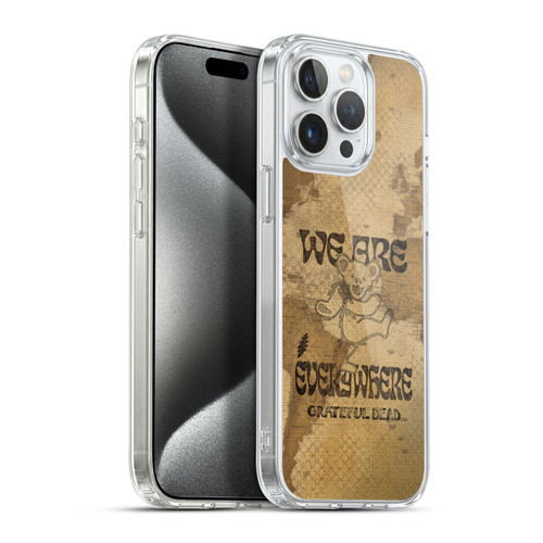 Grateful Dead Graphics Bear Vintage Soft Gel Case for Apple iPhone 15 Pro Max & MagSafe