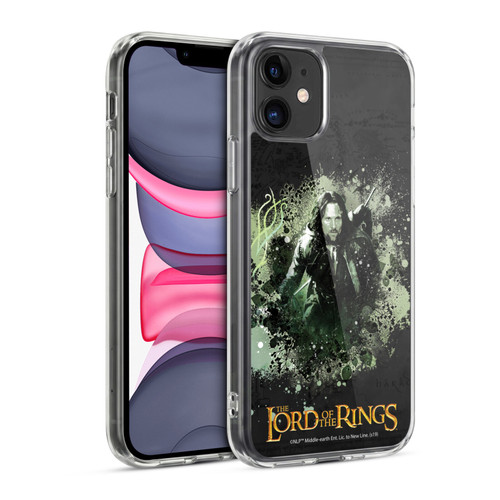 The Lord Of The Rings The Fellowship Of The Ring Character Art Aragorn Soft Gel Case for Apple iPhone 11
